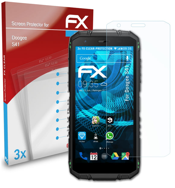 atFoliX FX-Clear Schutzfolie für DOOGEE S41