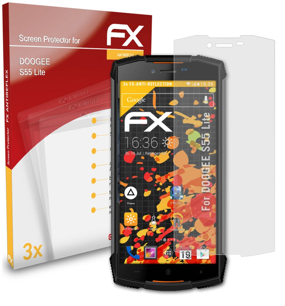 atFoliX FX-Antireflex Displayschutzfolie für DOOGEE S55 Lite