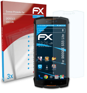atFoliX FX-Clear Schutzfolie für DOOGEE S55 Lite