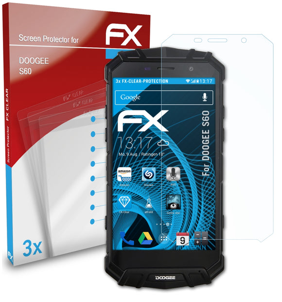 atFoliX FX-Clear Schutzfolie für DOOGEE S60