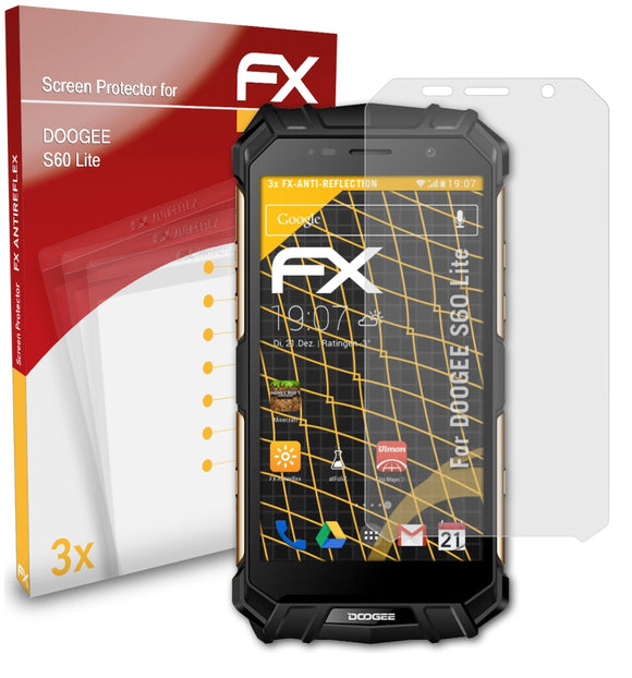 atFoliX FX-Antireflex Displayschutzfolie für DOOGEE S60 Lite