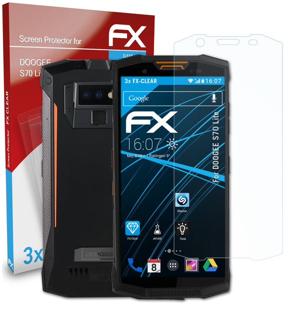 atFoliX FX-Clear Schutzfolie für DOOGEE S70 Lite