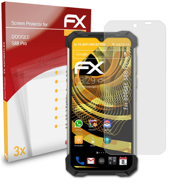 atFoliX FX-Antireflex Displayschutzfolie für DOOGEE S88 Pro