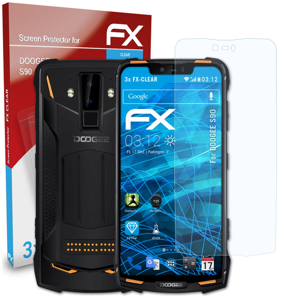 atFoliX FX-Clear Schutzfolie für DOOGEE S90