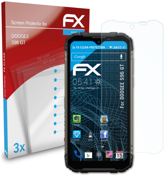 atFoliX FX-Clear Schutzfolie für DOOGEE S96 GT