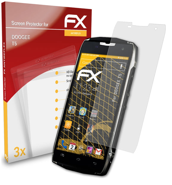 atFoliX FX-Antireflex Displayschutzfolie für DOOGEE T5