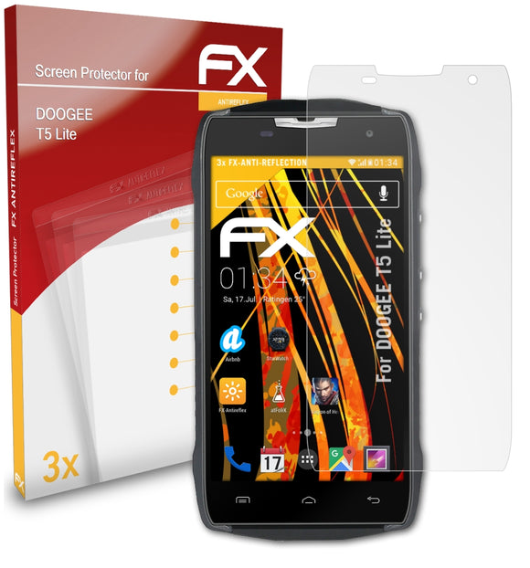 atFoliX FX-Antireflex Displayschutzfolie für DOOGEE T5 Lite
