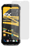 Panzerfolie atFoliX kompatibel mit Doogee V Max, entspiegelnde und stoßdämpfende FX (3X)