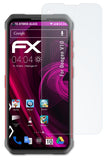 Glasfolie atFoliX kompatibel mit DOOGEE V10, 9H Hybrid-Glass FX