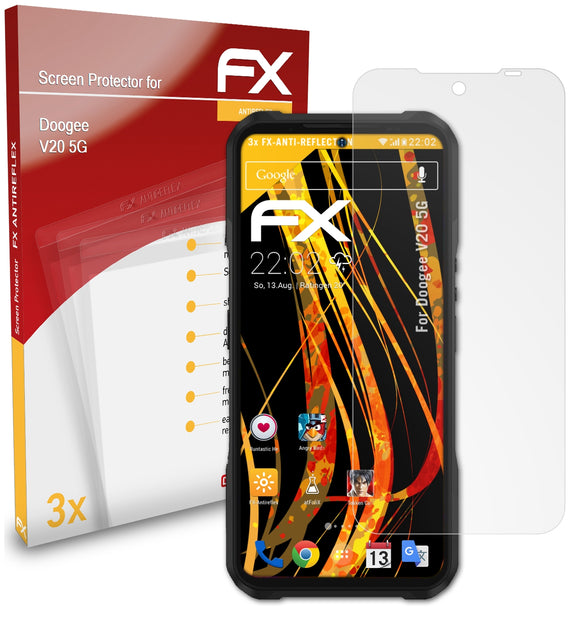 atFoliX FX-Antireflex Displayschutzfolie für DOOGEE V20 5G