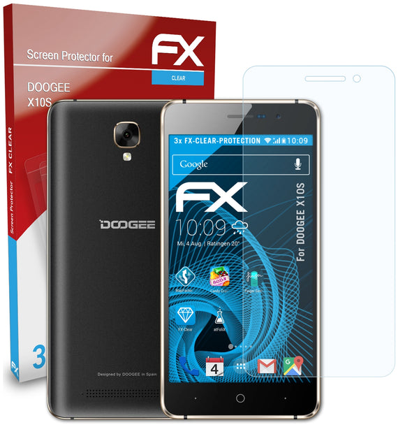 atFoliX FX-Clear Schutzfolie für DOOGEE X10S