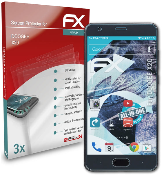 atFoliX FX-ActiFleX Displayschutzfolie für DOOGEE X20