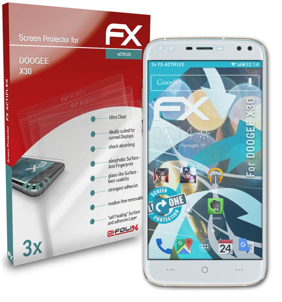 atFoliX FX-ActiFleX Displayschutzfolie für DOOGEE X30
