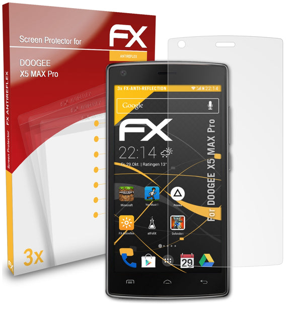 atFoliX FX-Antireflex Displayschutzfolie für DOOGEE X5 MAX Pro