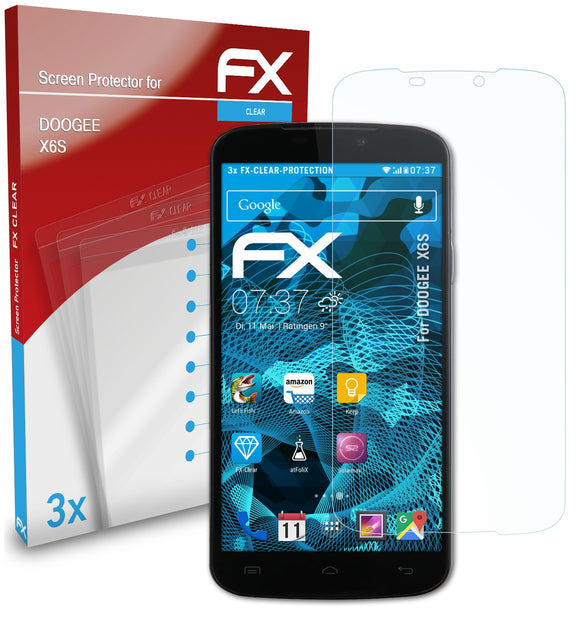 atFoliX FX-Clear Schutzfolie für DOOGEE X6S