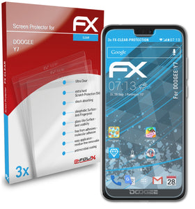 atFoliX FX-Clear Schutzfolie für DOOGEE Y7