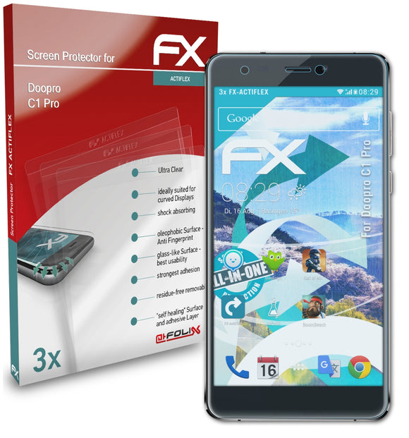atFoliX FX-ActiFleX Displayschutzfolie für Doopro C1 Pro