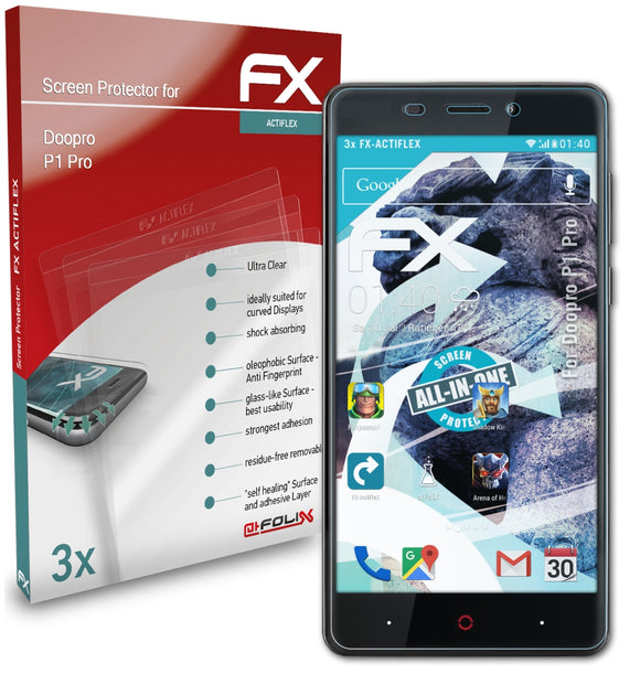 atFoliX FX-ActiFleX Displayschutzfolie für Doopro P1 Pro