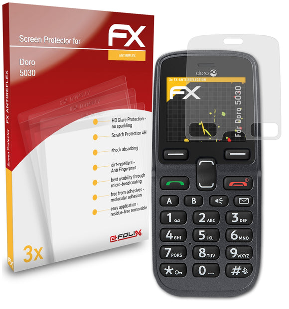 atFoliX FX-Antireflex Displayschutzfolie für Doro 5030