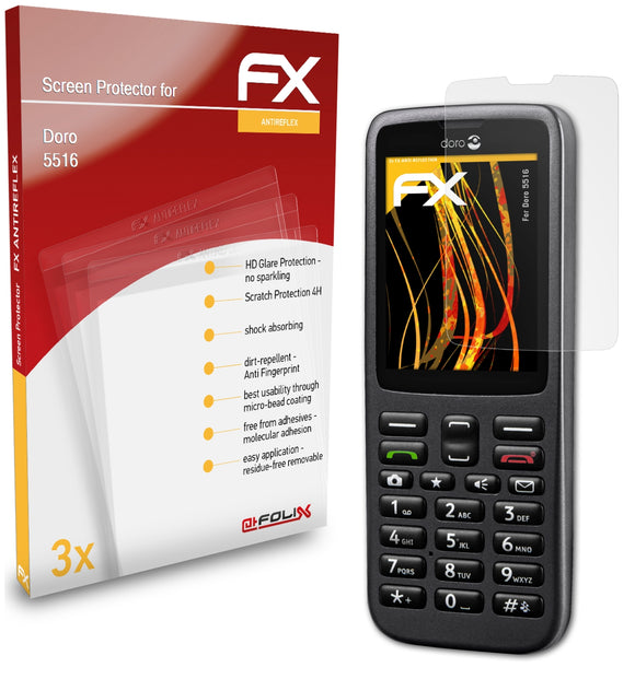 atFoliX FX-Antireflex Displayschutzfolie für Doro 5516