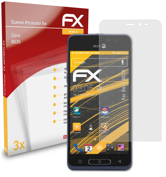 atFoliX FX-Antireflex Displayschutzfolie für Doro 8035