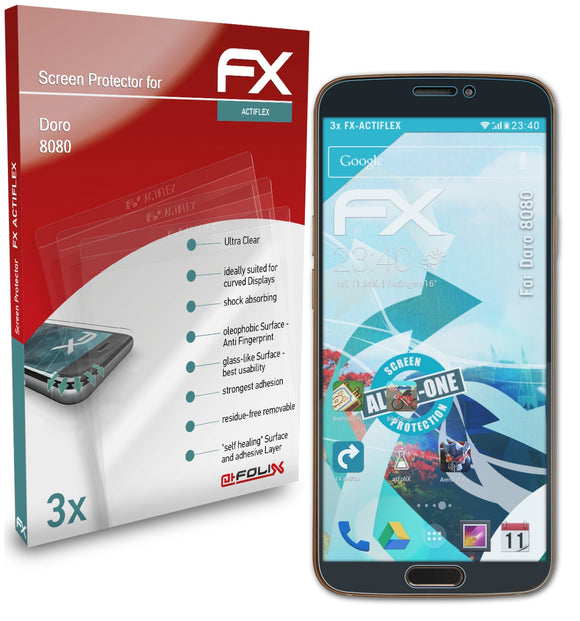 atFoliX FX-ActiFleX Displayschutzfolie für Doro 8080