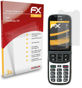 atFoliX FX-Antireflex Displayschutzfolie für Doro PhoneEasy 740