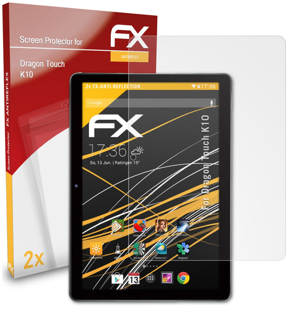 atFoliX FX-Antireflex Displayschutzfolie für Dragon Touch K10