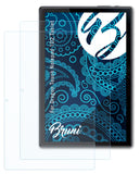 Schutzfolie Bruni kompatibel mit Dragon Touch Notepad 102 Tablet, glasklare (2X)