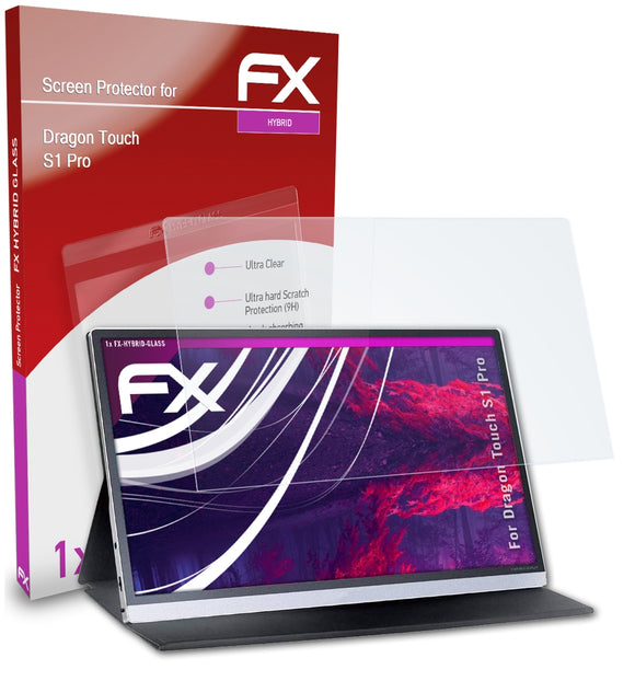 atFoliX FX-Hybrid-Glass Panzerglasfolie für Dragon Touch S1 Pro