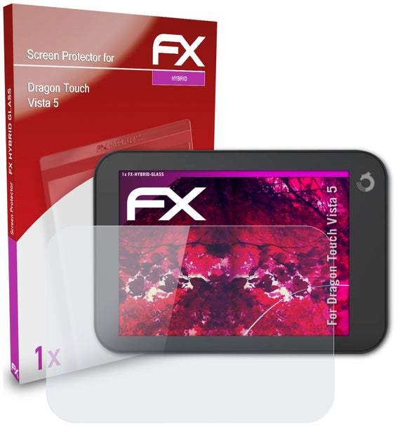 atFoliX FX-Hybrid-Glass Panzerglasfolie für Dragon Touch Vista 5