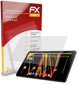 atFoliX FX-Antireflex Displayschutzfolie für Dragon Touch X10 (10.6 inch)