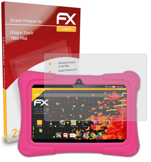 atFoliX FX-Antireflex Displayschutzfolie für Dragon Touch Y88X Plus