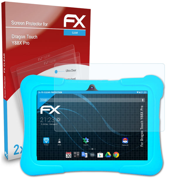 atFoliX FX-Clear Schutzfolie für Dragon Touch Y88X Pro