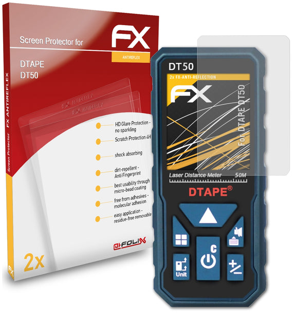 atFoliX FX-Antireflex Displayschutzfolie für DTAPE DT50