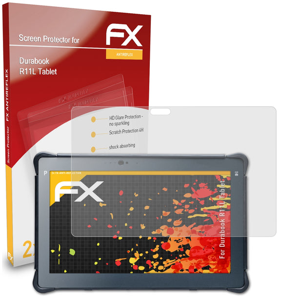 atFoliX FX-Antireflex Displayschutzfolie für Durabook R11L Tablet