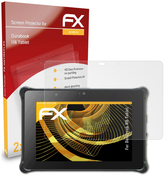atFoliX FX-Antireflex Displayschutzfolie für Durabook R8 Tablet