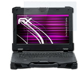 Glasfolie atFoliX kompatibel mit Durabook Z14I Laptop, 9H Hybrid-Glass FX
