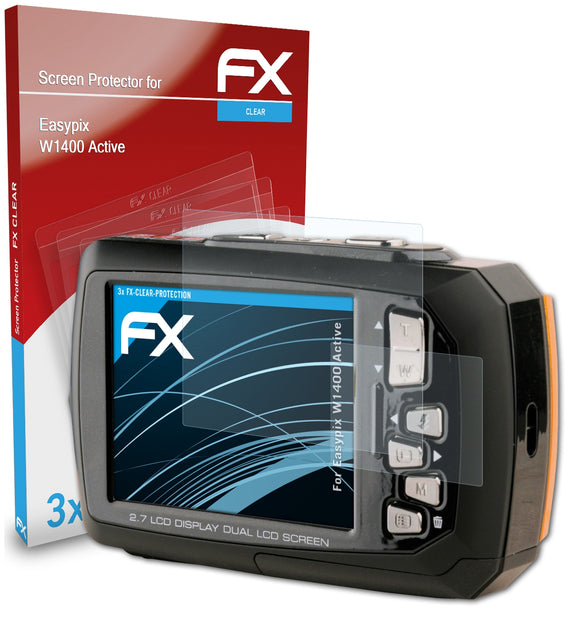 atFoliX FX-Clear Schutzfolie für Easypix W1400 Active
