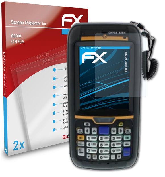 atFoliX FX-Clear Schutzfolie für ecom CN70A