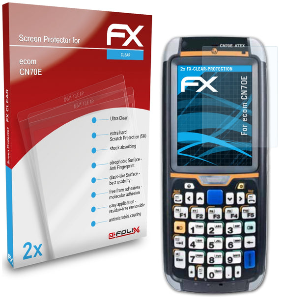 atFoliX FX-Clear Schutzfolie für ecom CN70E