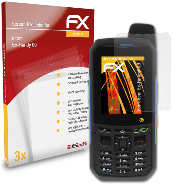 atFoliX FX-Antireflex Displayschutzfolie für ecom Ex-Handy 09