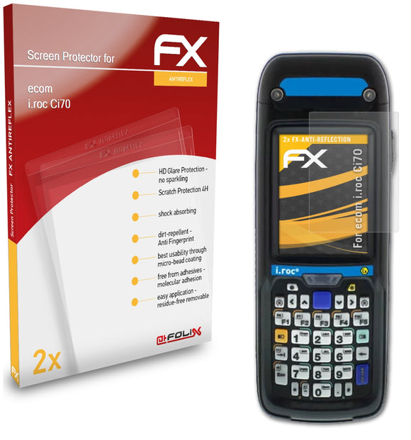 atFoliX FX-Antireflex Displayschutzfolie für ecom i.roc Ci70