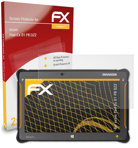 atFoliX FX-Antireflex Displayschutzfolie für ecom Pad-Ex 01 P8 DZ2