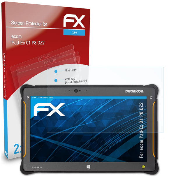 atFoliX FX-Clear Schutzfolie für ecom Pad-Ex 01 P8 DZ2