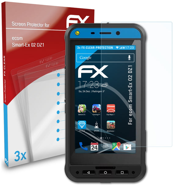 atFoliX FX-Clear Schutzfolie für ecom Smart-Ex 02 DZ1