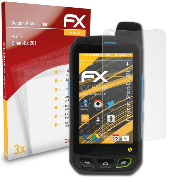 atFoliX FX-Antireflex Displayschutzfolie für ecom Smart-Ex 201