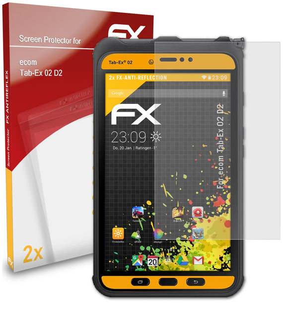 atFoliX FX-Antireflex Displayschutzfolie für ecom Tab-Ex 02 D2