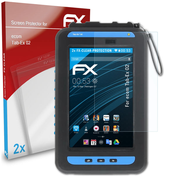 atFoliX FX-Clear Schutzfolie für ecom Tab-Ex 02
