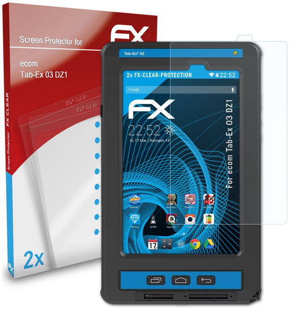 atFoliX FX-Clear Schutzfolie für ecom Tab-Ex 03 DZ1